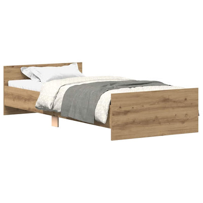 Artisaanitammi sängynrunko ilman patjaa Cucu 100x200cm (puinen)