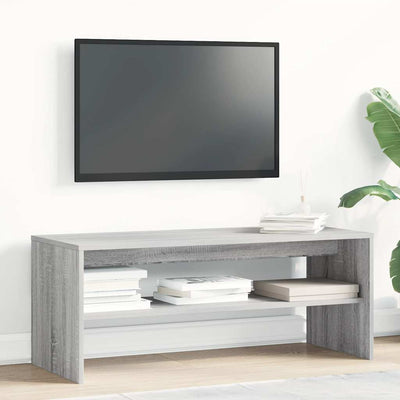TV-taso harmaa Sonoma 100x40x40 cm tekninen puu