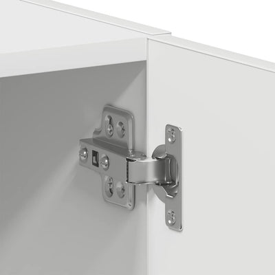 Valkoinen pyykinpesukonekaappi Orfanul 64x24x190cm (engineered wood)