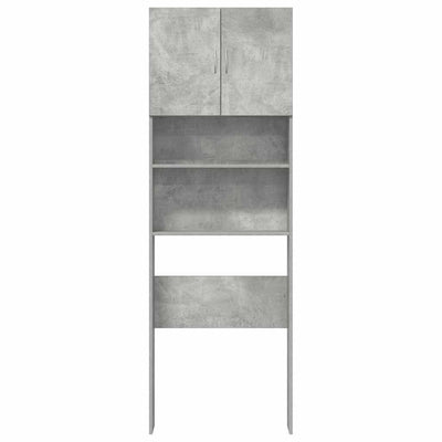 Pesukone Kaappi Betonin Harmaa 64x24x190 cm Suunniteltu puu
