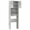 Pesukone Kaappi Betonin Harmaa 64x24x190 cm Suunniteltu puu