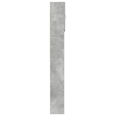Pesukone Kaappi Betonin Harmaa 64x24x190 cm Suunniteltu puu