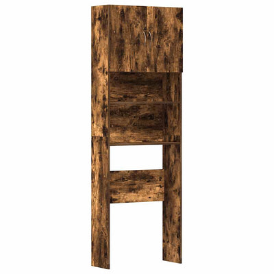 pesukonekaappi savustettu tammi 64x24x190 cm tekninen puu