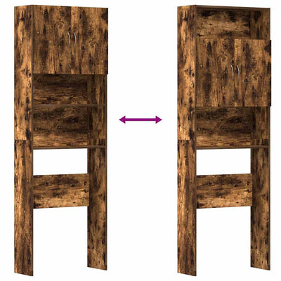 Savustettu tammi pesukonekaappi Orfanul 64x24x190cm (puinen)