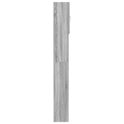 Pyykinpesukonekaappi Harmaa Sonoma 64x24x190 cm tekninen puu