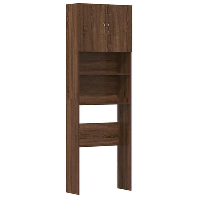 pesukonekaappi ruskea tammi 64x24x190 cm tekninen puu