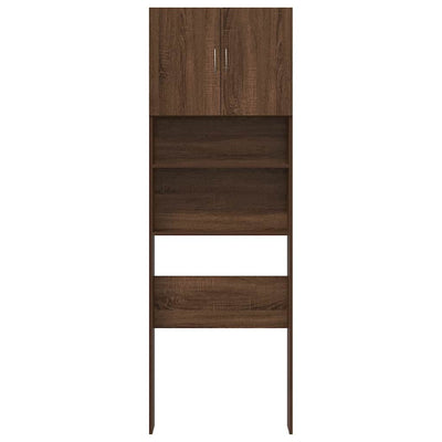 pesukonekaappi ruskea tammi 64x24x190 cm tekninen puu