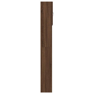 pesukonekaappi ruskea tammi 64x24x190 cm tekninen puu