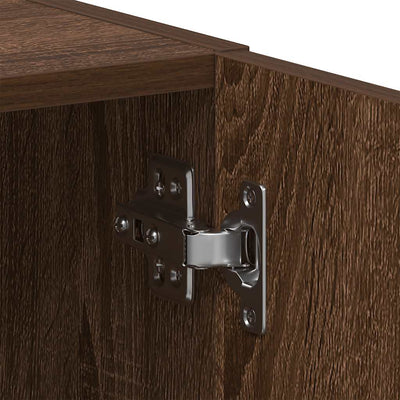 Ruskea tammi pesukonekaappi Orfanul 64x24x190cm (puinen)