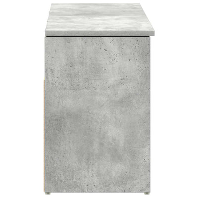 Kenkäpenkki betoninharmaa 102x30,5x45 cm tekninen puu
