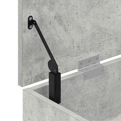Kenkäpenkki betoninharmaa 102x30,5x45 cm tekninen puu