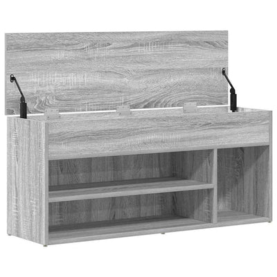 Kenkäpenkki harmaa Sonoma 102x30,5x45 cm tekninen puu