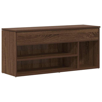 Kenkäpenkki ruskea tammi 102x30,5x45 cm tekninen puu
