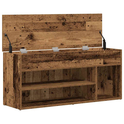 Kenkäteline vanha puu 102x30,5x45 cm tekninen puu