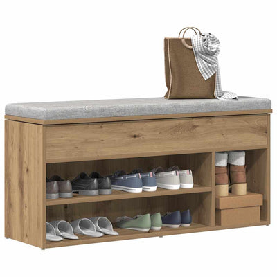 Kenkäteline artesaani tammi 102x30,5x45 cm tekninen puu