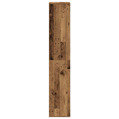 Vanha puu kenkäkaappi Delfina 54x34x183cm (lastulevy)