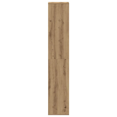 Kenkäteline ruskea tammi 54x34x183 cm tekninen puu