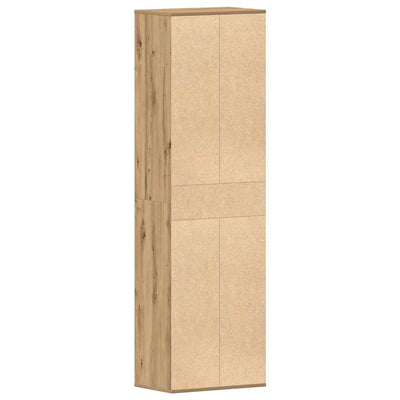 Kenkäteline ruskea tammi 54x34x183 cm tekninen puu