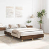Sängynrunko Ei Patjaa Ruskea Tammi 120x200 cm Engineered Wood