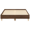 Sängynrunko Ei Patjaa Ruskea Tammi 120x200 cm Engineered Wood