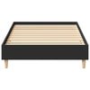 Sängynrunko Ei Patjaa Musta 100x200 cm Engineered Wood
