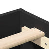 Sängynrunko Ei Patjaa Musta 100x200 cm Engineered Wood
