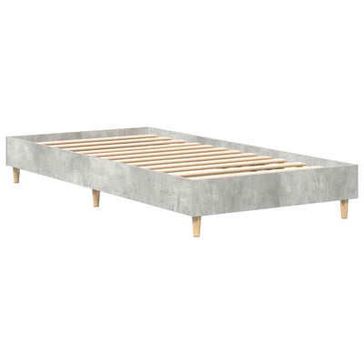 Sängynrunko Ei Patjaa Betoni Harmaa 100x200 cm Suunniteltu puu