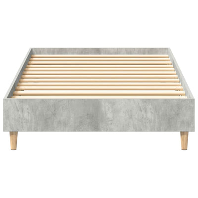 Sängynrunko Ei Patjaa Betoni Harmaa 100x200 cm Suunniteltu puu