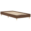 Sängynrunko Ei Patjaa Ruskea Tammi 100x200 cm Engineered Wood