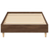 Sängynrunko Ei Patjaa Ruskea Tammi 100x200 cm Engineered Wood
