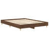 Sängynrunko Ei Patjaa Ruskea Tammi 100x200 cm Engineered Wood