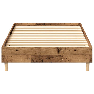 Sängynrunko Ei Patjaa Vanha puu 90x200 cm Engineered Wood