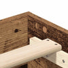 Sängynrunko Ei Patjaa Vanha puu 90x200 cm Engineered Wood