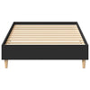 Sängynrunko Ei Patjaa Musta 90x190 cm Engineered Wood