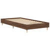 Sängynrunko Ei Patjaa Ruskea Tammi 90x190 cm Engineered Wood