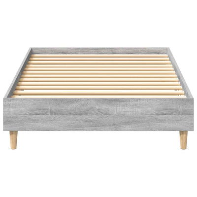 Sängynrunko Ei Patjaa Harmaa Sonoma 75x190 cm Suunniteltu puu