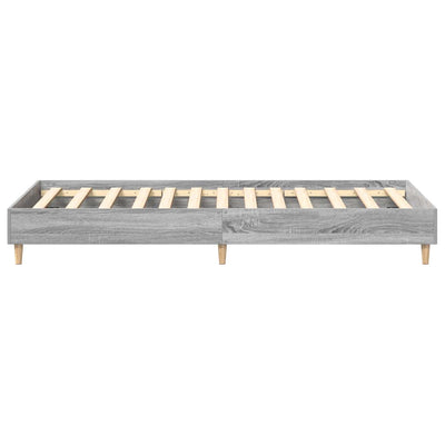 Sängynrunko Ei Patjaa Harmaa Sonoma 75x190 cm Suunniteltu puu