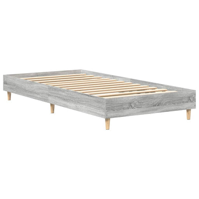 Sängynrunko Ei Patjaa Harmaa Sonoma 75x190 cm Suunniteltu puu