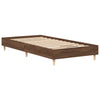 Sängynrunko Ei Patjaa Ruskea Tammi 75x190 cm Engineered Wood