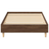 Sängynrunko Ei Patjaa Ruskea Tammi 75x190 cm Engineered Wood