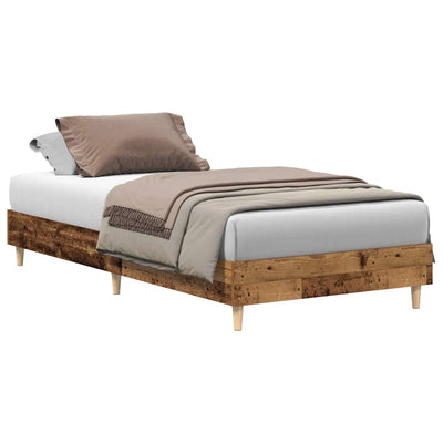Sängynrunko Ei Patjaa Old Wood 75x190 cm Engineered Wood
