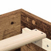 Sängynrunko Ei Patjaa Old Wood 75x190 cm Engineered Wood