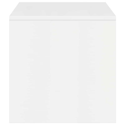 Valkoinen tv-taso Mahler 100x40x40cm (korkeakiilto, lastulevy)