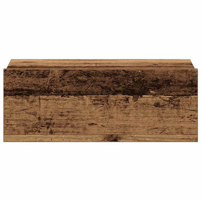 Kelluva yöpöytä Old Wood 40x32x15 cm Engineered Wood