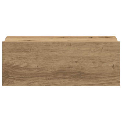 Käsityöläinen tammi kelluva yöpöytä Saif 40x32x15cm (puinen)