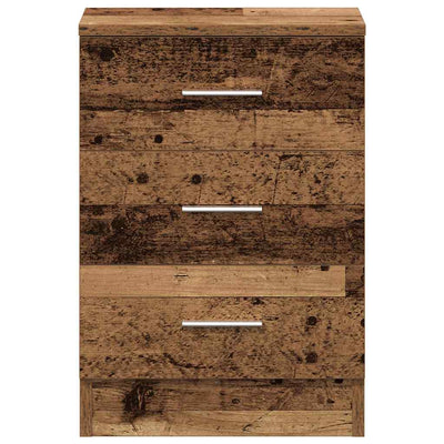 Yöpöytäkaappi Old Wood 38x35x55 cm Engineered Wood