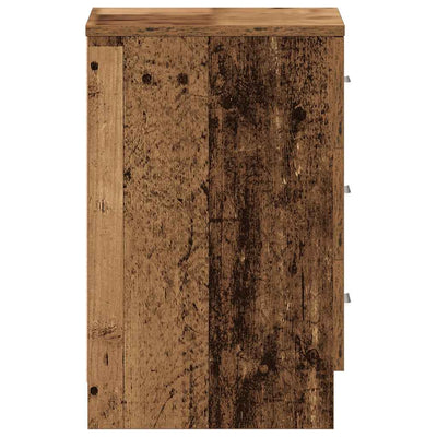 Yöpöytäkaappi Old Wood 38x35x55 cm Engineered Wood