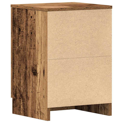 Yöpöytäkaappi Old Wood 38x35x55 cm Engineered Wood