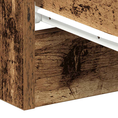 Vanha puu yöpöytäkaappi Hassan 38x35x55cm (engineered wood)