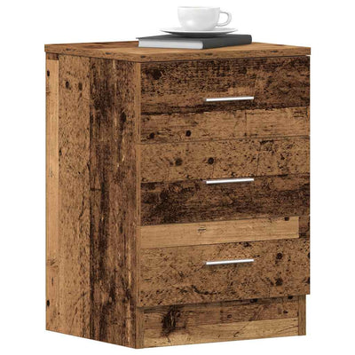Yöpöytäkaappi Old Wood 38x35x55 cm Engineered Wood